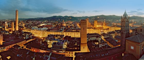 Panoramica di Bologna vista dall' alto