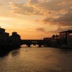 Ponte Vecchio tramonto