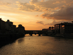 Ponte Vecchio tramonto