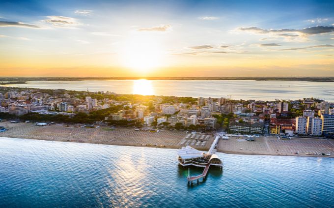 mare e spiaggia a Lignano vacanze di Settembre