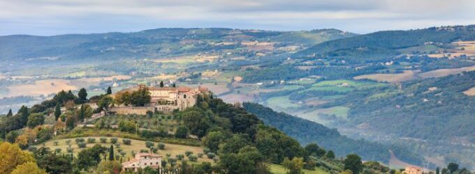 paesaggio umbria dall'alto