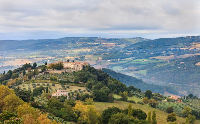 paesaggio umbria dall'alto